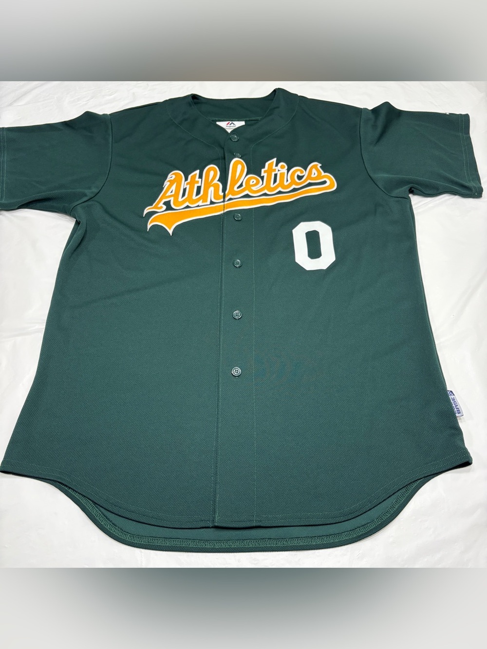 Majestic Oakland Athletics A’s Green MLB Baseball Jersey Men’s Large
